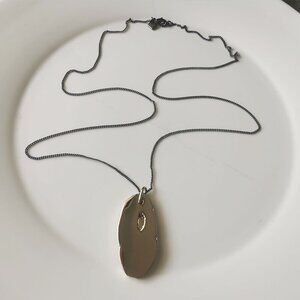Banana Republic Gold & Gunmetal Necklace – Like New